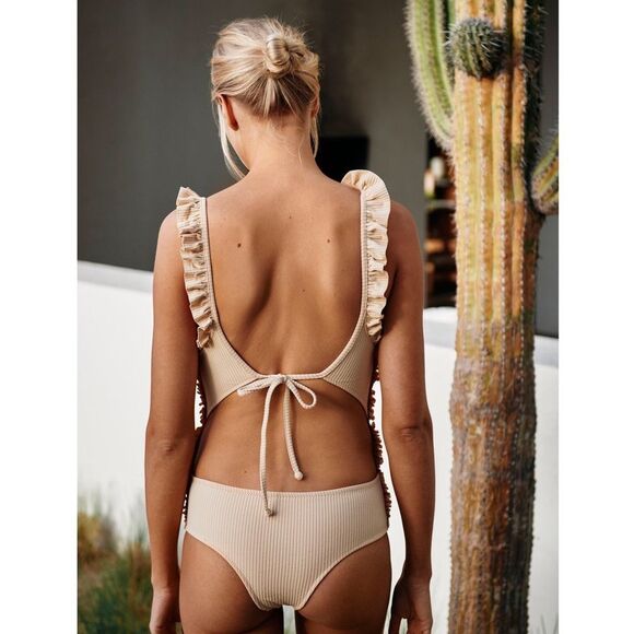 Free People x Made By Dawn Ruffle Petal One-Piece - Picture 3 of 13